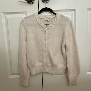 & Other Stories bell-sleeved white/cream cardigan